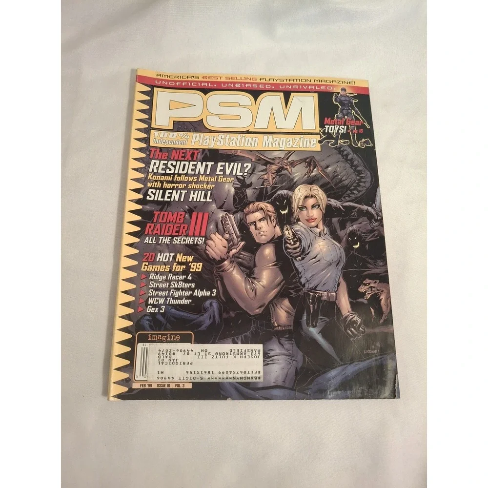 PSM Playstation Magazine 18 February 1999 Tomb Raider Silent Hill Preview RARE